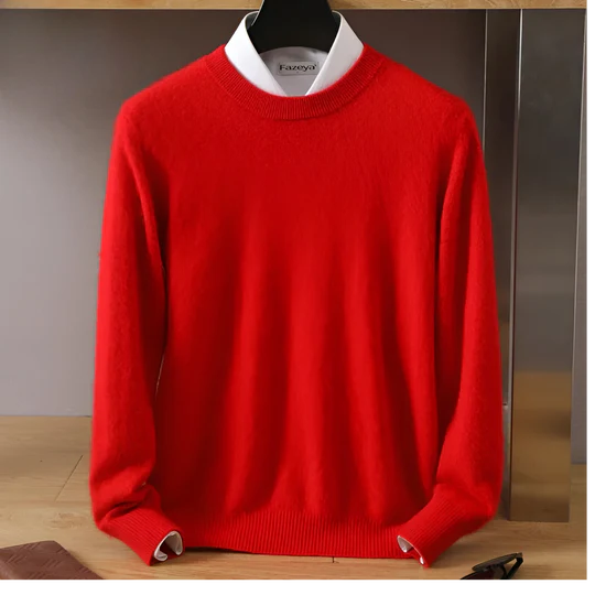 Herren Kaschmirpullover Rundhals | Klassischer Komfort für jeden Anlass