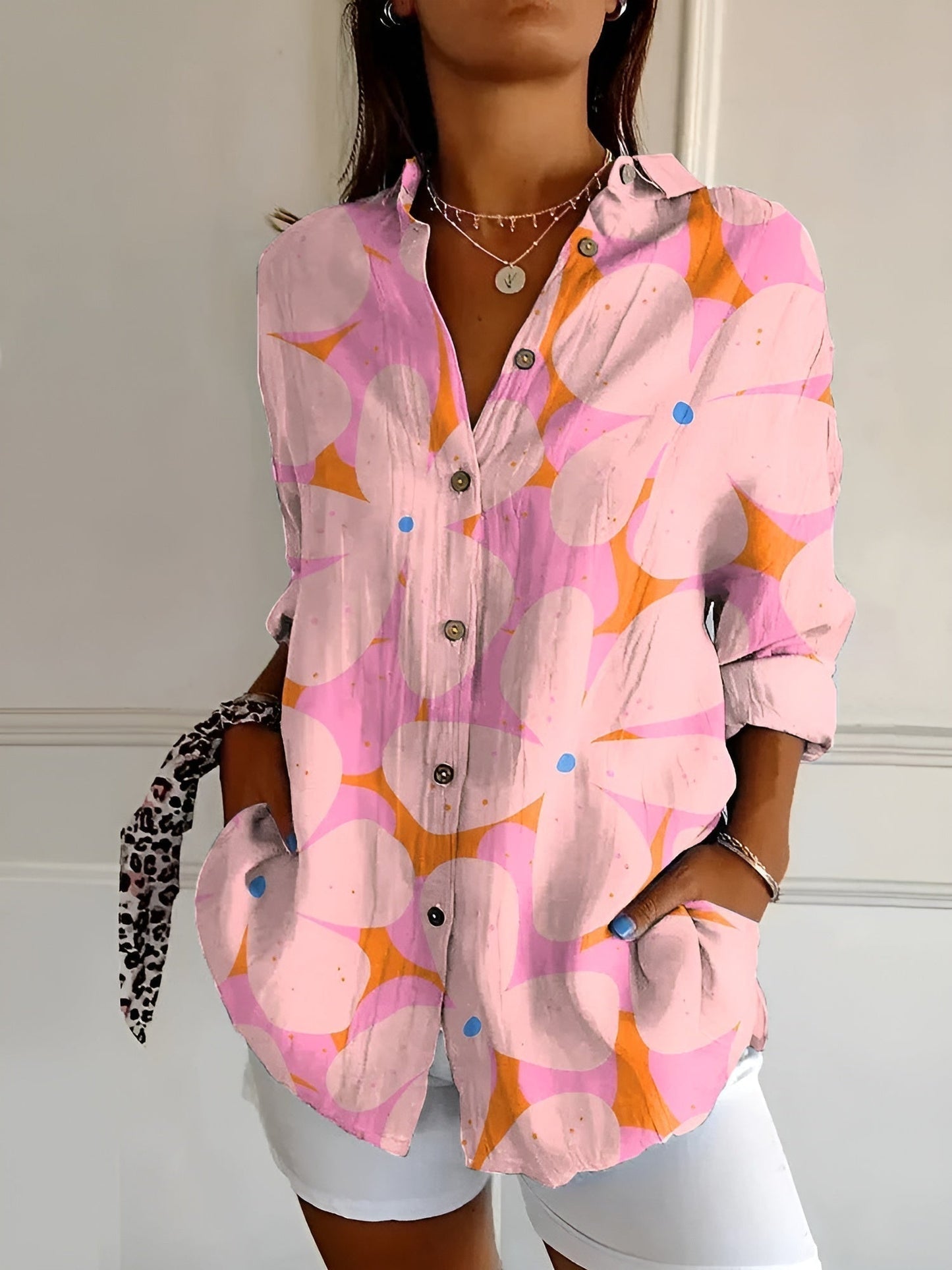 Damenbluse mit Blumenmuster – Leichte Eleganz & Femininer Stil