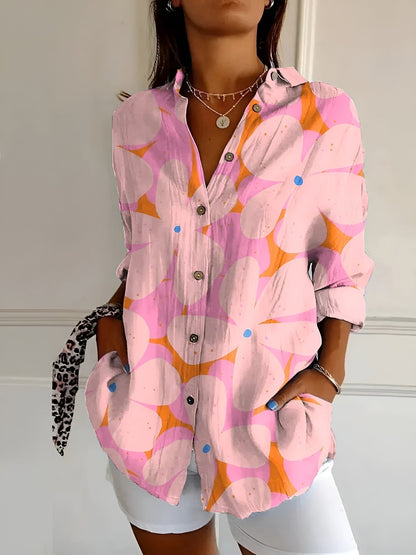 Damenbluse mit Blumenmuster – Leichte Eleganz & Femininer Stil