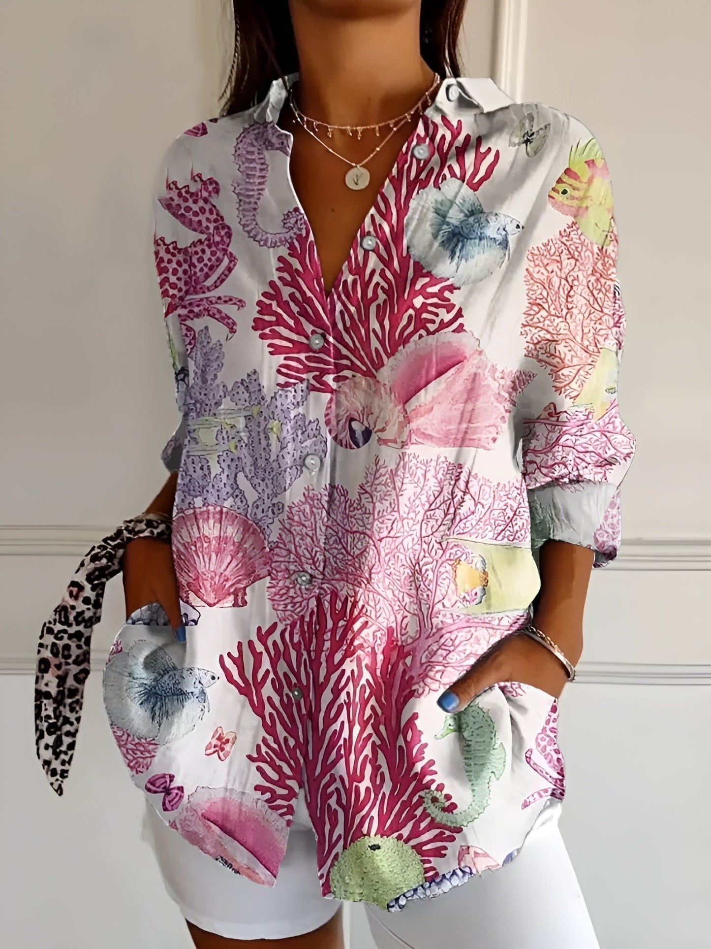 Damenbluse mit Blumenmuster – Leichte Eleganz & Femininer Stil
