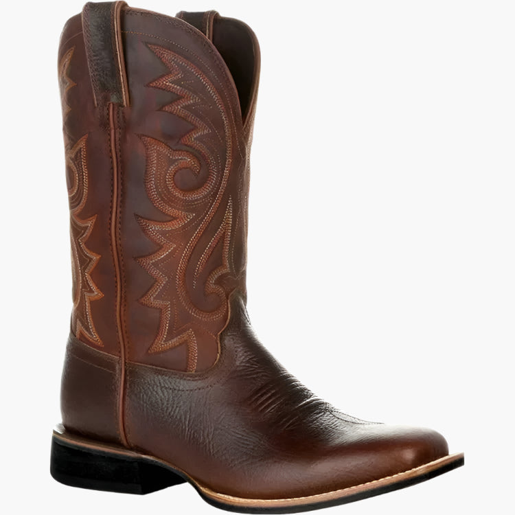 Clive | Herren Cowboy-Stiefel im Westernstil | Klassische Boots für Alltag & Country-Look