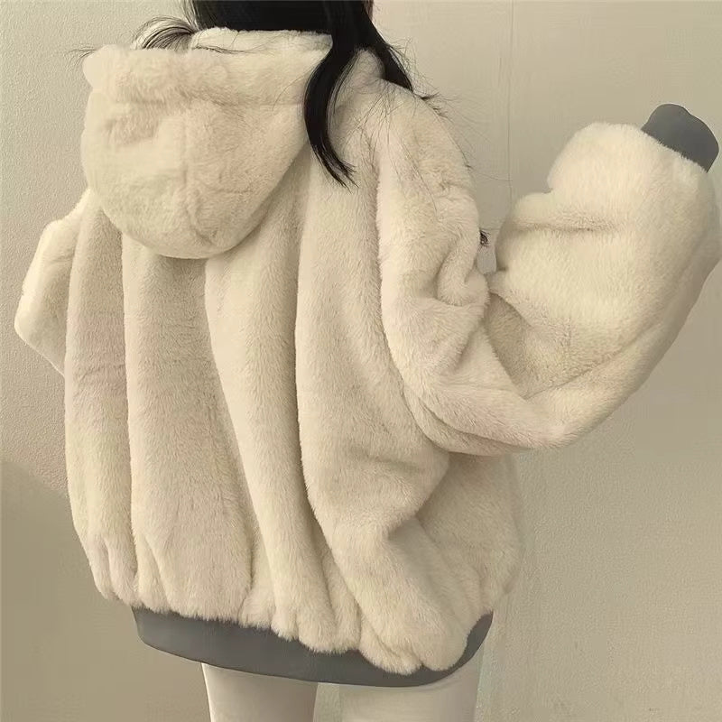 Damen Winterjacke Oversize | Kuschelige Jacke mit Fleece-Innenfutter