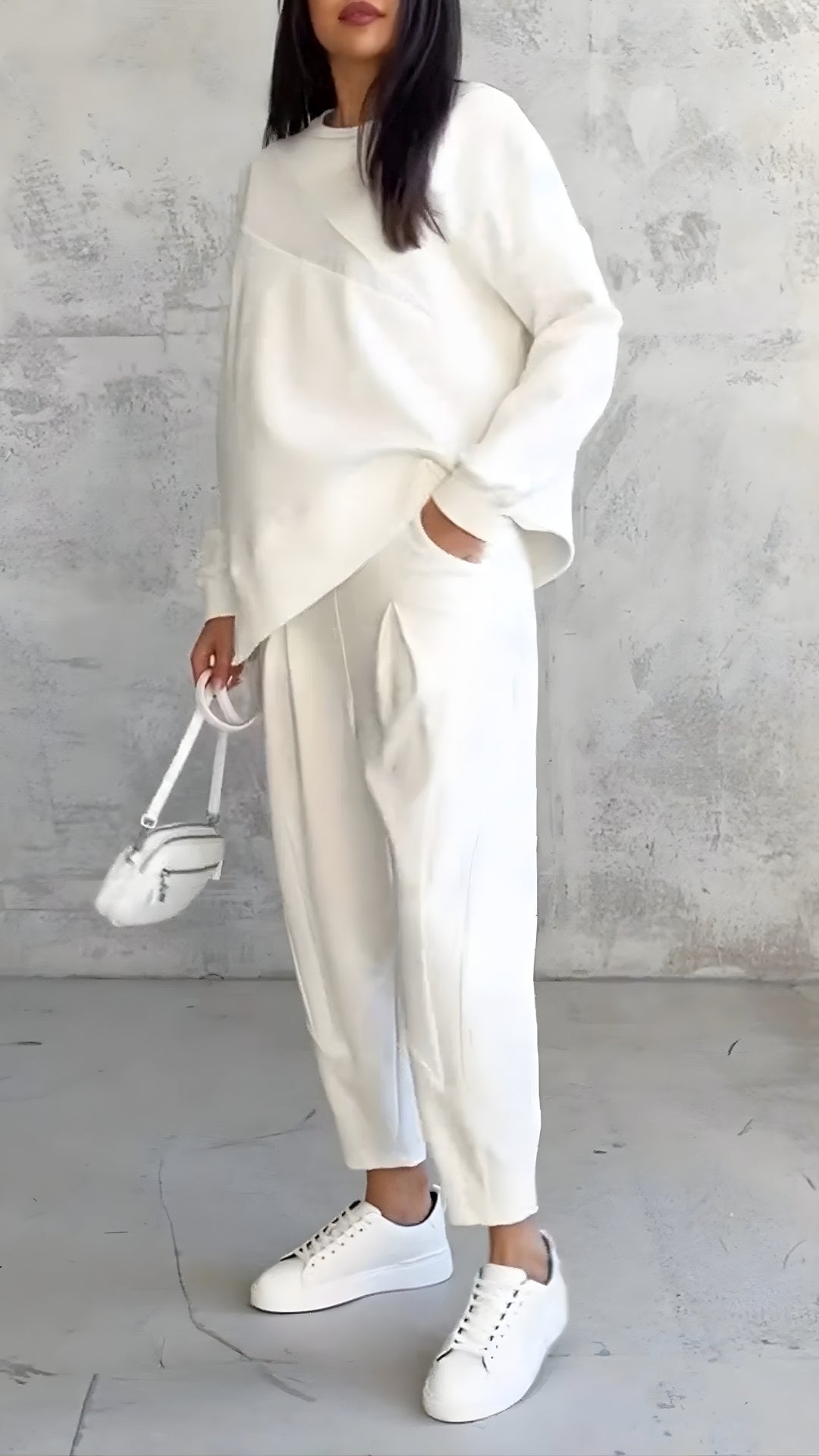 Damen Zweiteiliges Set mit Oberteil und Hose – Komfort Outfit für Alltag, Reisen und entspannte Looks
