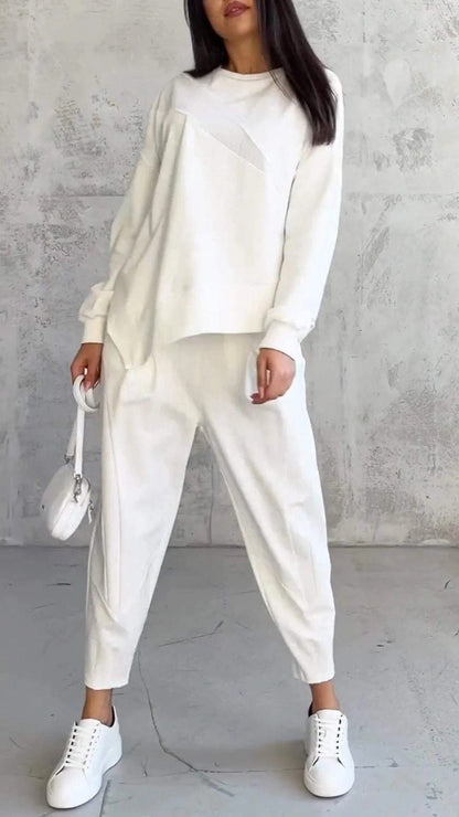 Damen Zweiteiliges Set mit Oberteil und Hose – Komfort Outfit für Alltag, Reisen und entspannte Looks