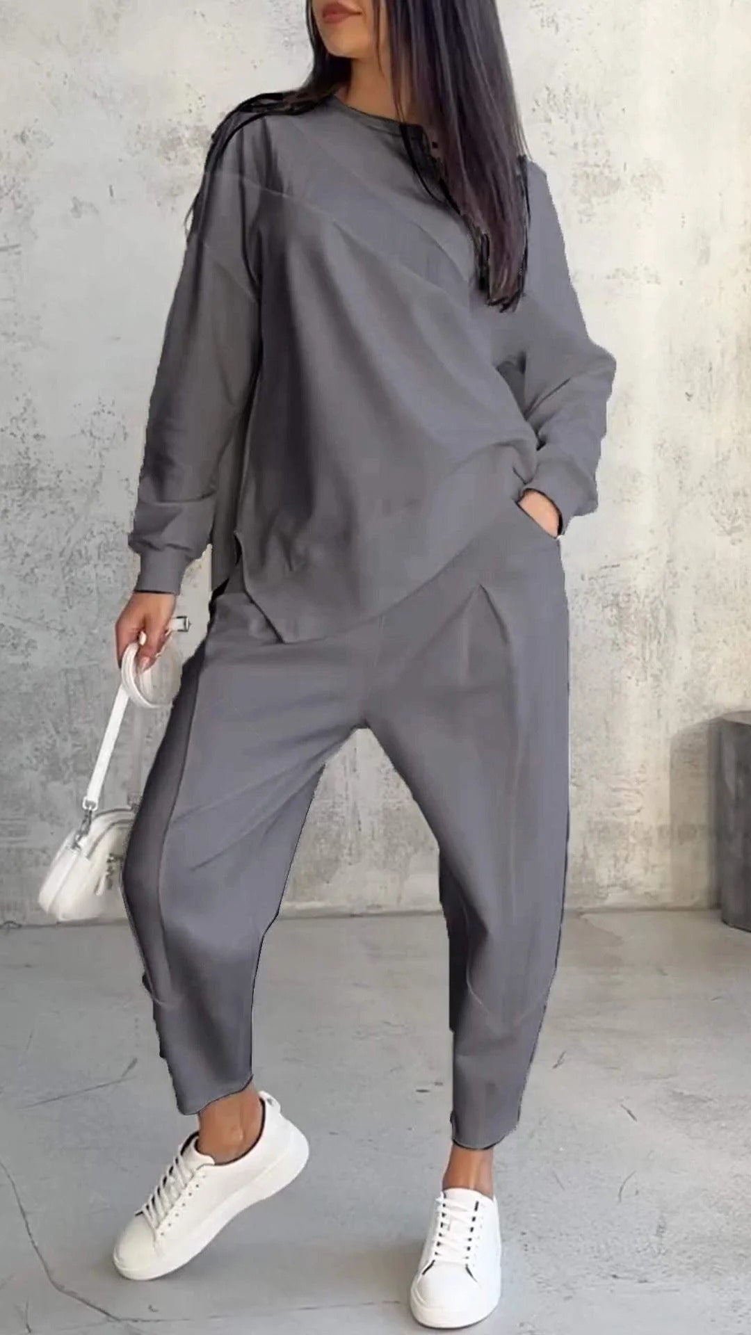 Damen Zweiteiliges Set mit Oberteil und Hose – Komfort Outfit für Alltag, Reisen und entspannte Looks